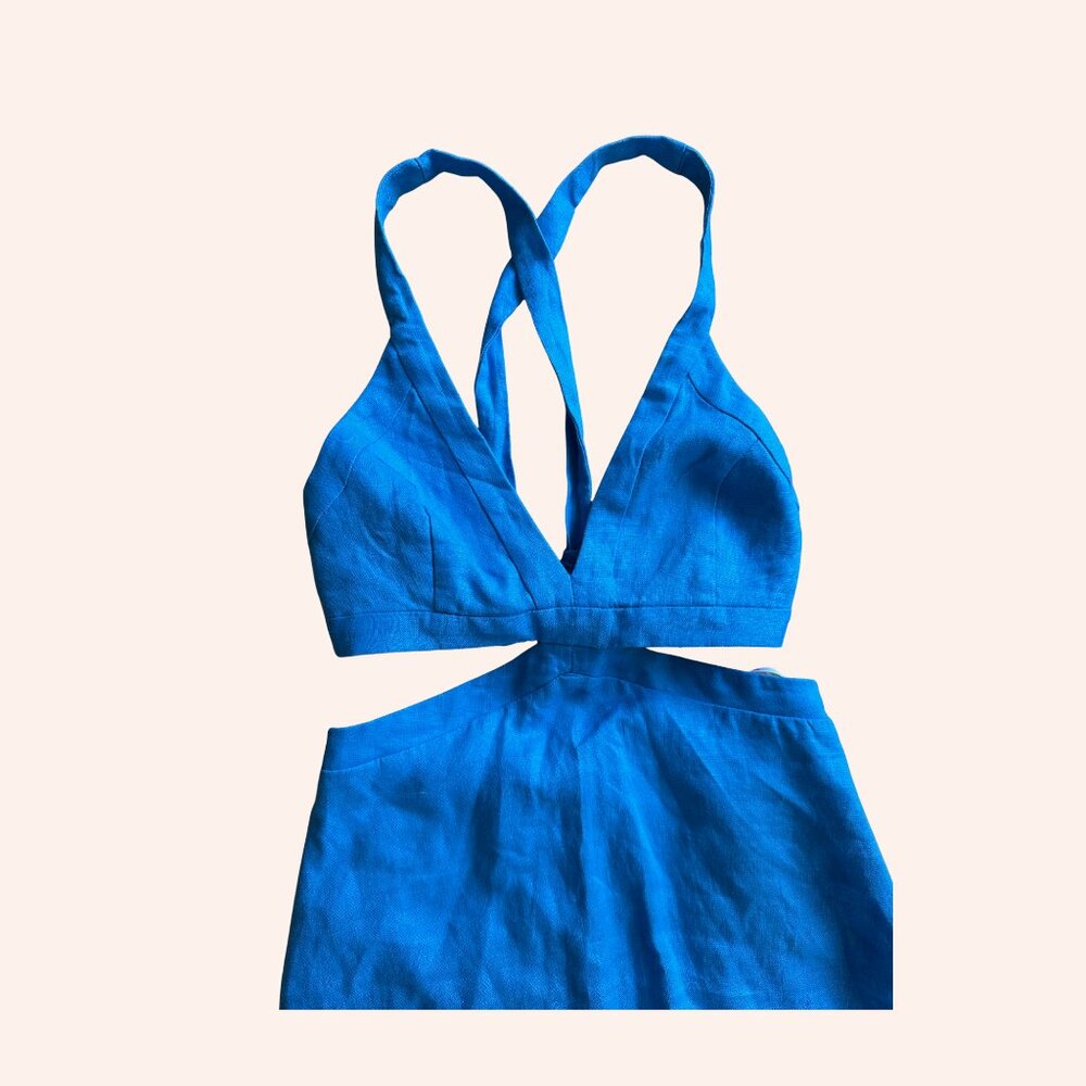 Kookai Maxi Dress Blue - Picture 2 of 4